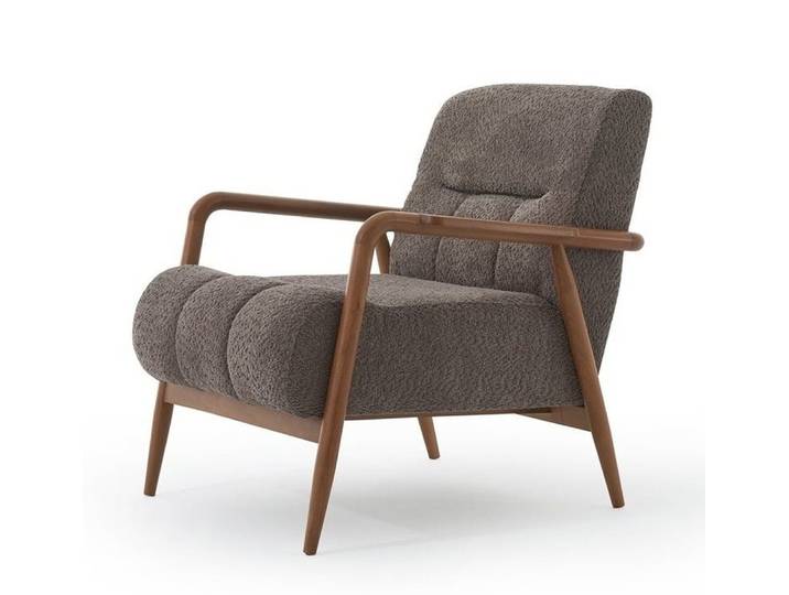 JVmoebel Sessel Sessel Moderner Stil Grau Bequem Stilvoll Minimalistisch Luxuriöse (1-St., 1-tlg)