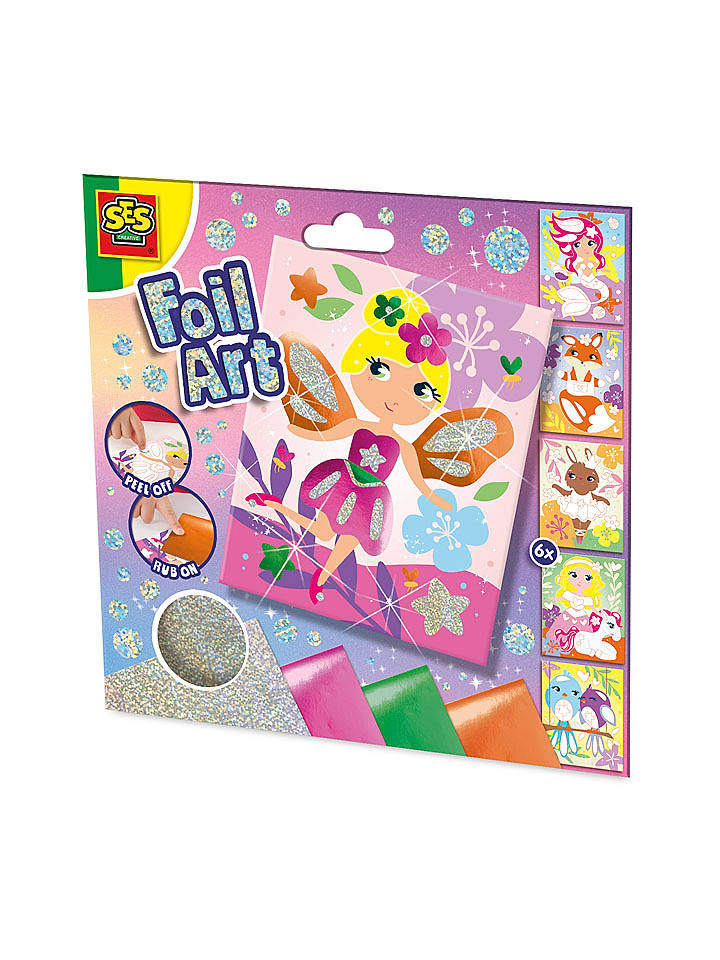 SES Bastelset "Foil art - Fairyland friends" - ab 5 Jahren - onesize