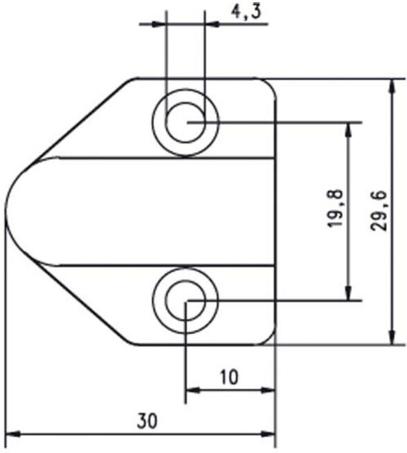 Assa Abloy effeff Passage de câble laiton 30 cm 10318 long (1208091)