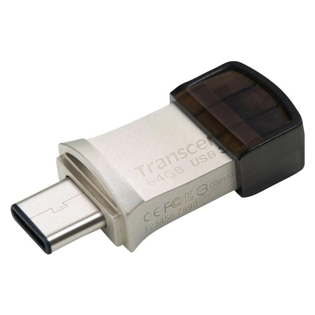 Transcend Jetflash 890 (64 GB, USB-A, USB-C) (TS64GJF890S)