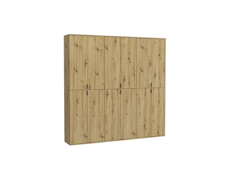 xonox.home - Garderobenkombination Projekt X 3-tlg. Set 183x193x34 cm in Artisan Eiche - Flurmöbel Garderobenschrank Dielenmöbel Eingangsbereich - schöner Blickfang