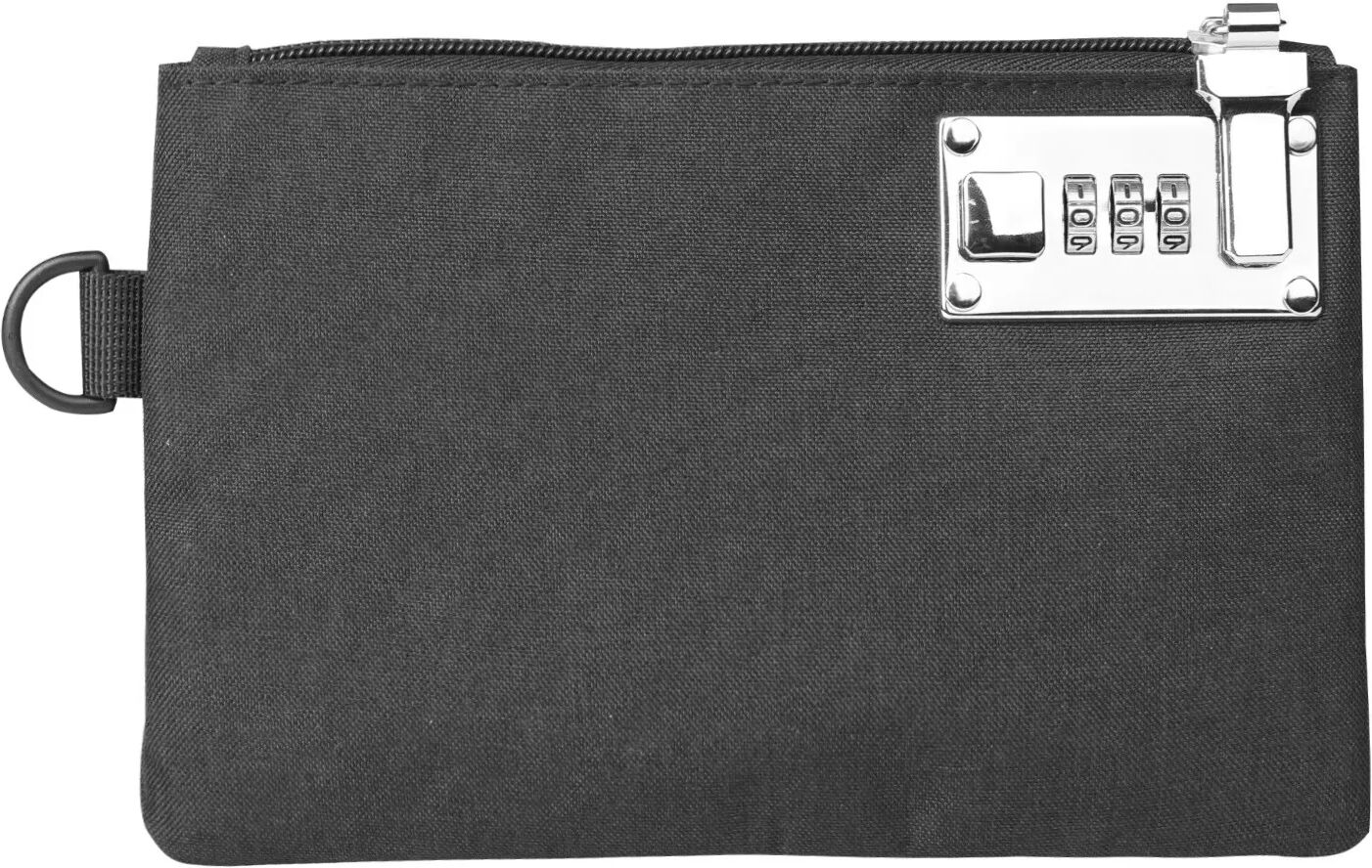 INF Sicherheitsbrieftasche aus Oxford-Stoff mit Passwortschloss Schwarz