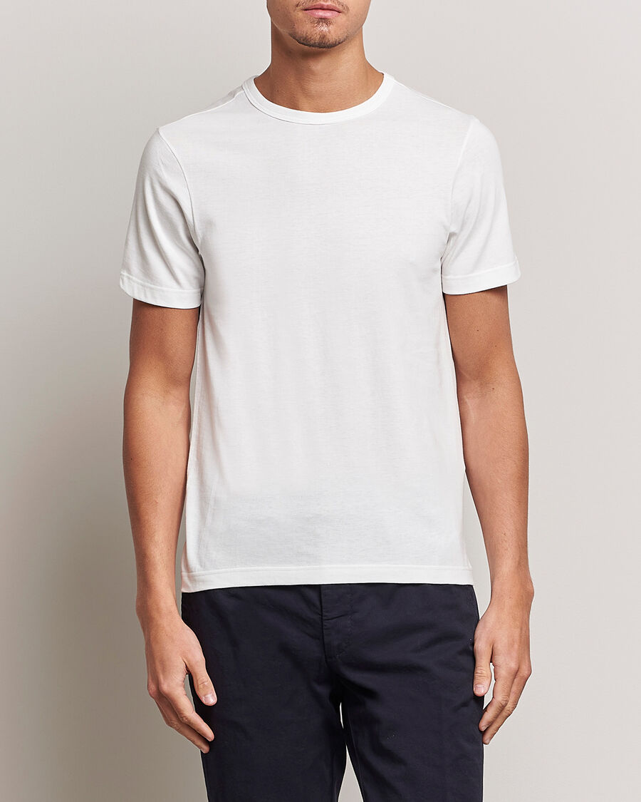 Merz b. Schwanen 1950s Classic Loopwheeled T-shirt White men M Hvid