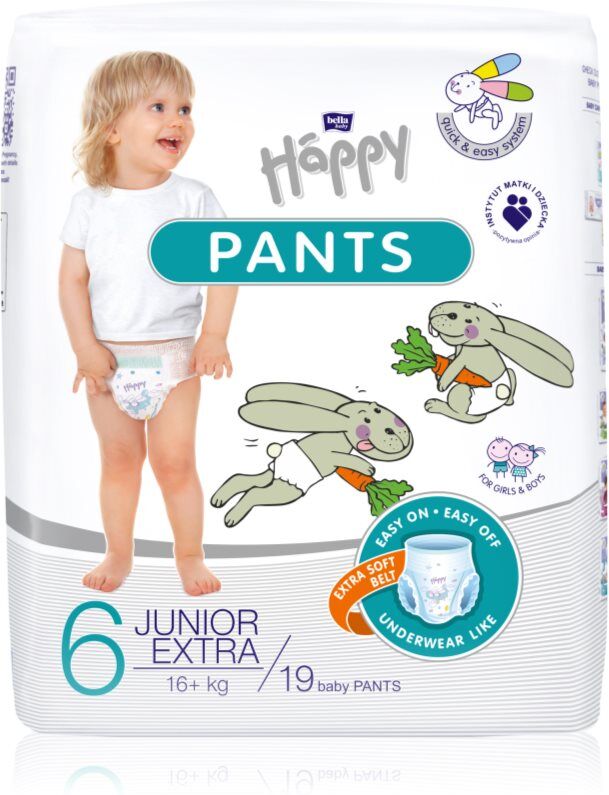 BELLA Baby Happy Pants culottes de protection jetables Junior Extra 16kg+ 19 pcs