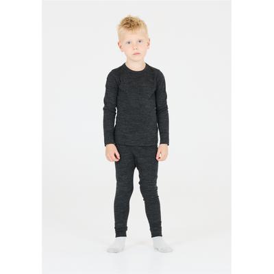 Funktionsshirt ZIGZAG "Terry", Jungen, Gr. 164, grau, 50% Wolle, 50% Polyester, unifarben, Shirts Funktionsshirt, mit feuchtigkeitsregulierender Eigenschaft