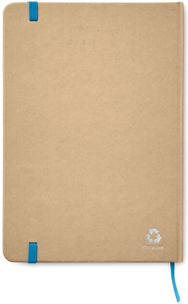Carnet A5 personnalisable en carton recyclé EVERWRITE bleu
