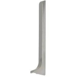Endkappen rechts Sockelleiste Aluminium silber (H= 100 mm)