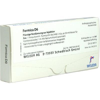 WELEDA AG FORMICA D 6 Ampullen 8X1 ml 01622494