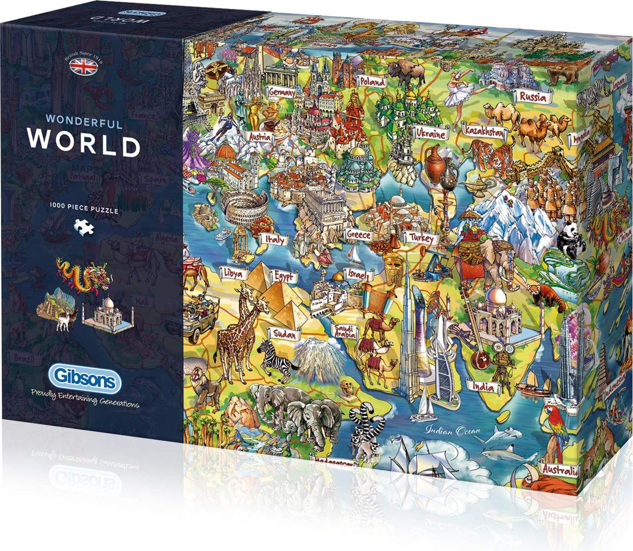 Gibsons Wonderful World Puzzel - 1000 stukjes