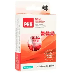 PHB Pack Erwachsenen-Zahnpasta Total 3x15ml