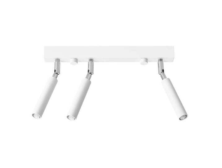 Plafonnier moderne en métal blanc avec 3 spots