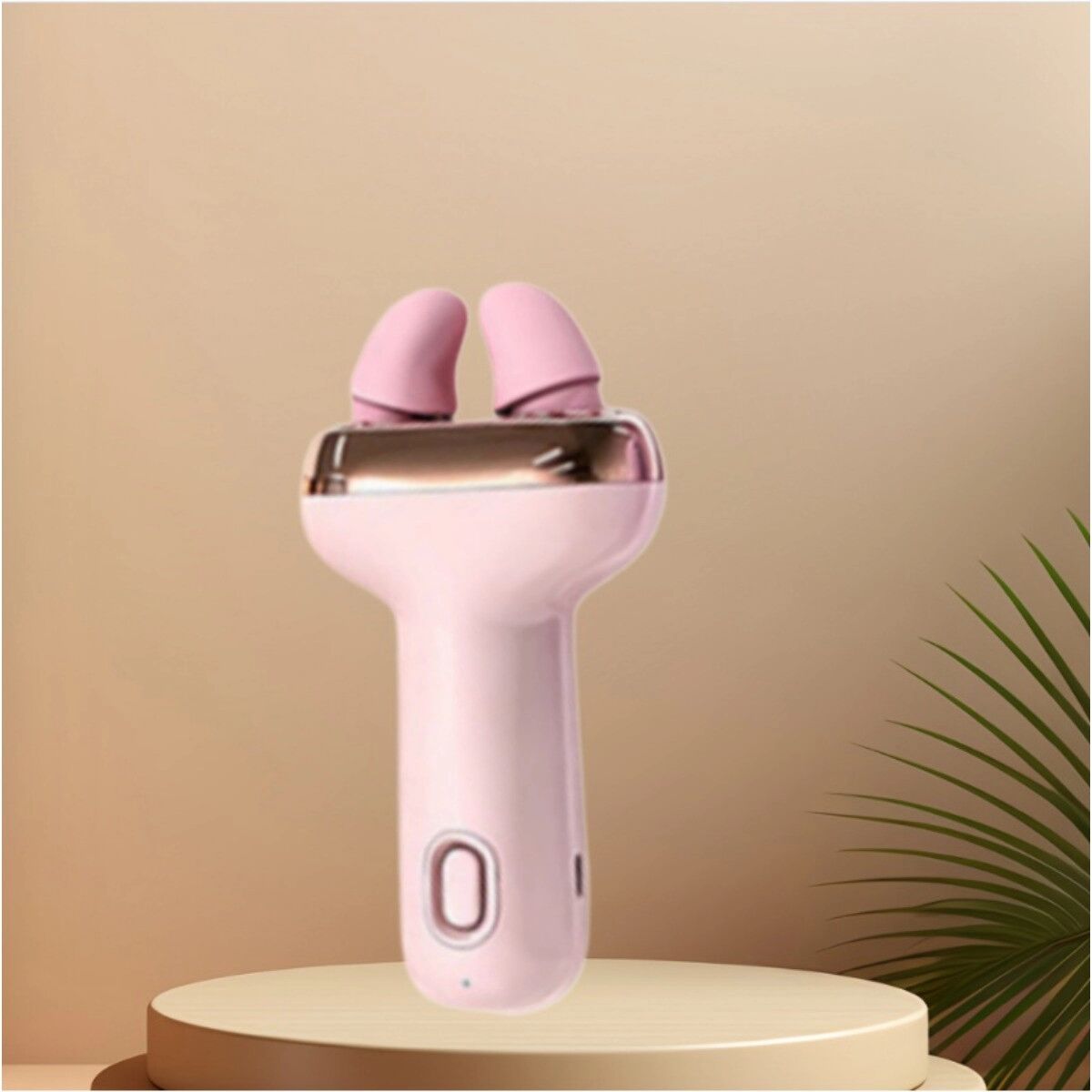 INF Mini-Stress-Relief-Massagegerät – Taschen-Handmassagegerät mit knetender Handfunktion, 2-Gang reversible Rotation, Rosa