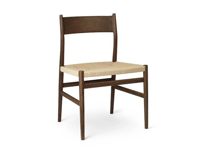 Brdr. Krüger Chaise Heritage assise tissée Cordon en papier de chêne fumé