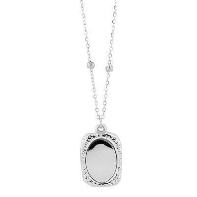 Kette mit Anhänger ADELIA´S "Unisex Edelstahl Halskette mit Anhänger unbekannt cm", silber, Halsketten, Damen, unbekannt, Edelstahl