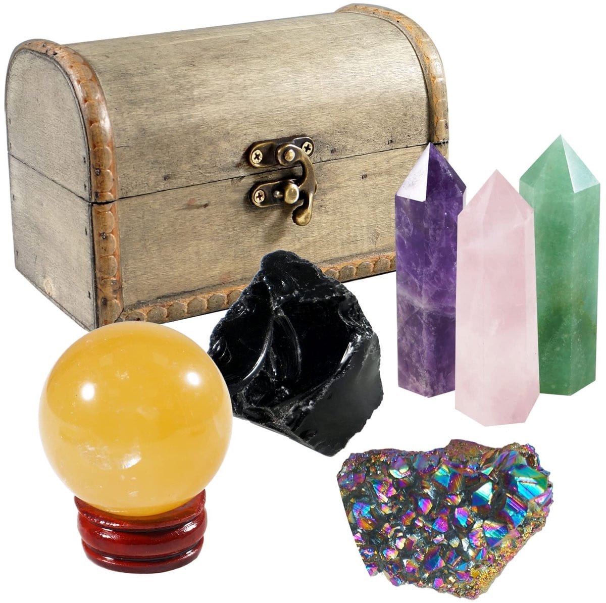 Solidchoice - Natuurlijke Energie Kristallen Set voor Decoratie