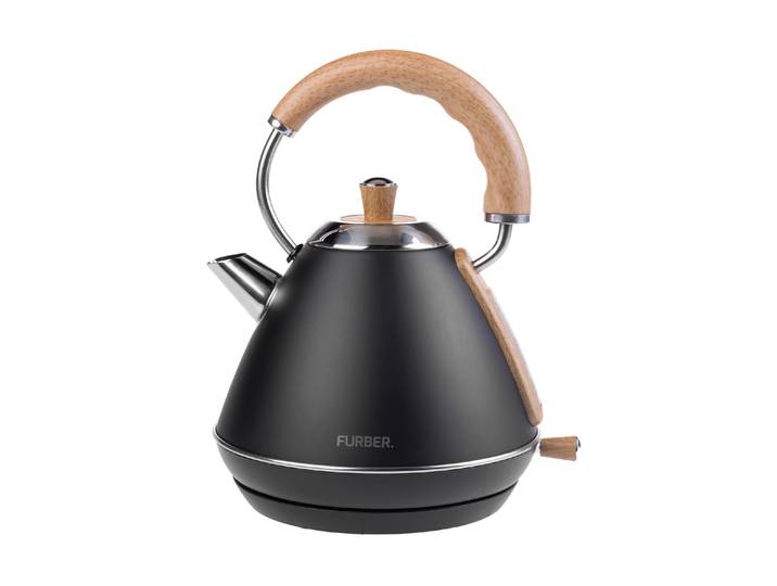 FURBER Wasserkocher Bowie 1 l , schwarz (schwarz matt), Wasserkocher, Wasserkocher