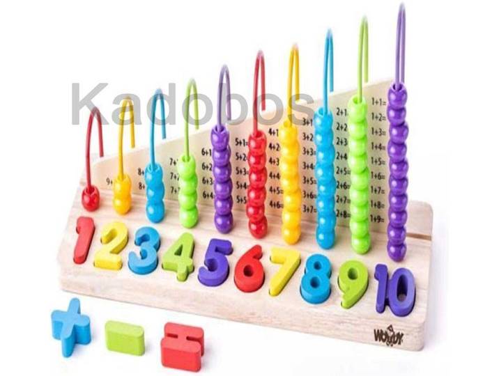 Woody Woody telraam 90220 - Educatief spel - Houten telraam