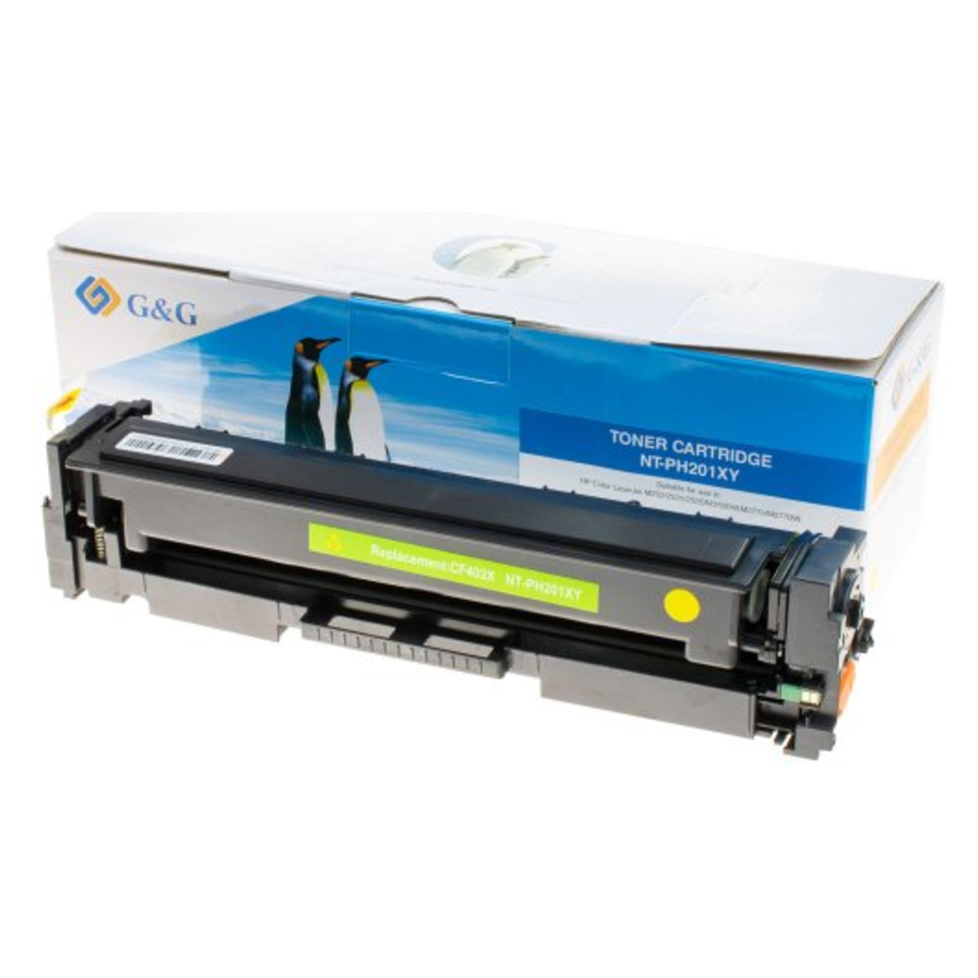 G&G kompatibel Toner mit HP CF402X, NT-PH201XY, HP 201X, yellow, 2300S (Y) (14375)