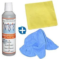 Solution Glöckner Soluprotect Glas,Fliesen,Stein 250 ml Set Nanoversiegelung Glas/Fliesen/Stein, incl.2 Microfasertücher
