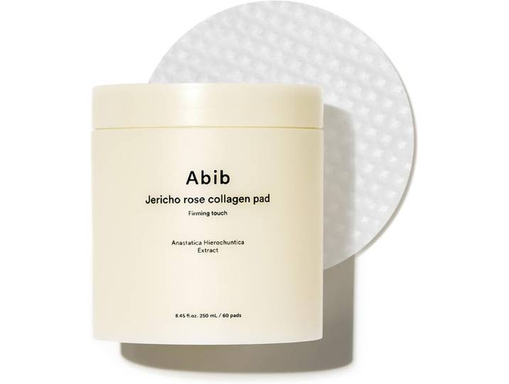 ABIB Jericho Rose Collageen Pad Firming Touch, Koreaanse anti-aging pads voor het gezicht met niacinamide, peelings, huidverzorging, 60 pads à 8,45 fl.oz. Voedingsstoffen (Jericho Rose)