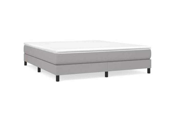 Makastle Boxspringbett mit Matratze Hellgrau 180x200 cm Taschenfederkernmatratze