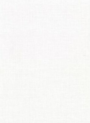 Warner Upton White Faux Linen Wallpaper