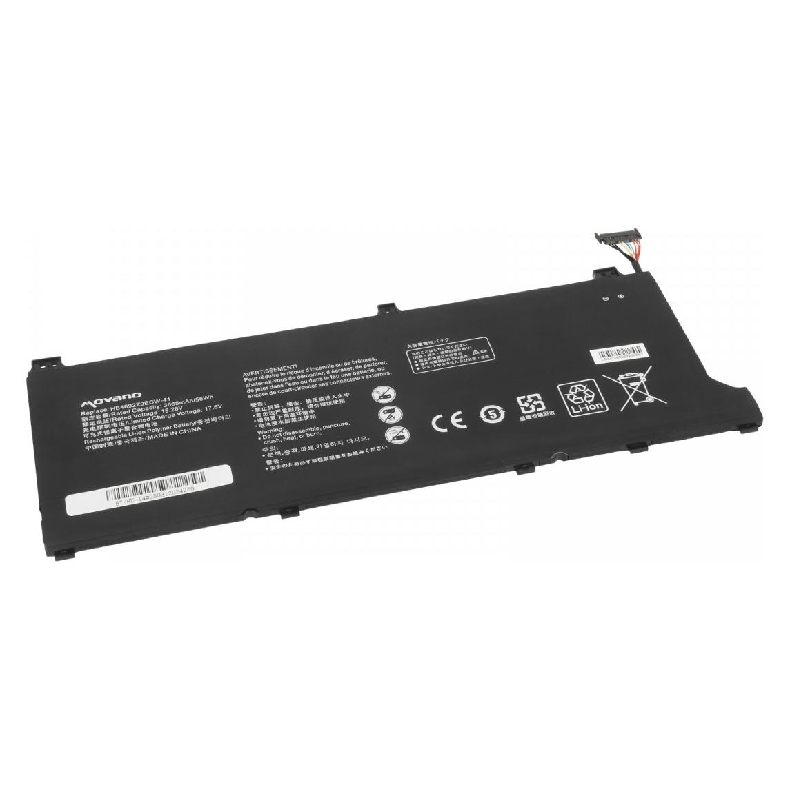 Movano Akku HB4692Z9ECW-41 für Huawei Honor Magicbook 14 (4 Zellen, 3665 mAh) (BT/HU-14)