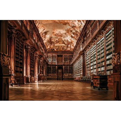 Fototapete PAPERMOON "ARCHITEKTUR-ALTE BIBLIOTHEK", bunt, B:3m L:2,23m, Vlies, Tapeten
