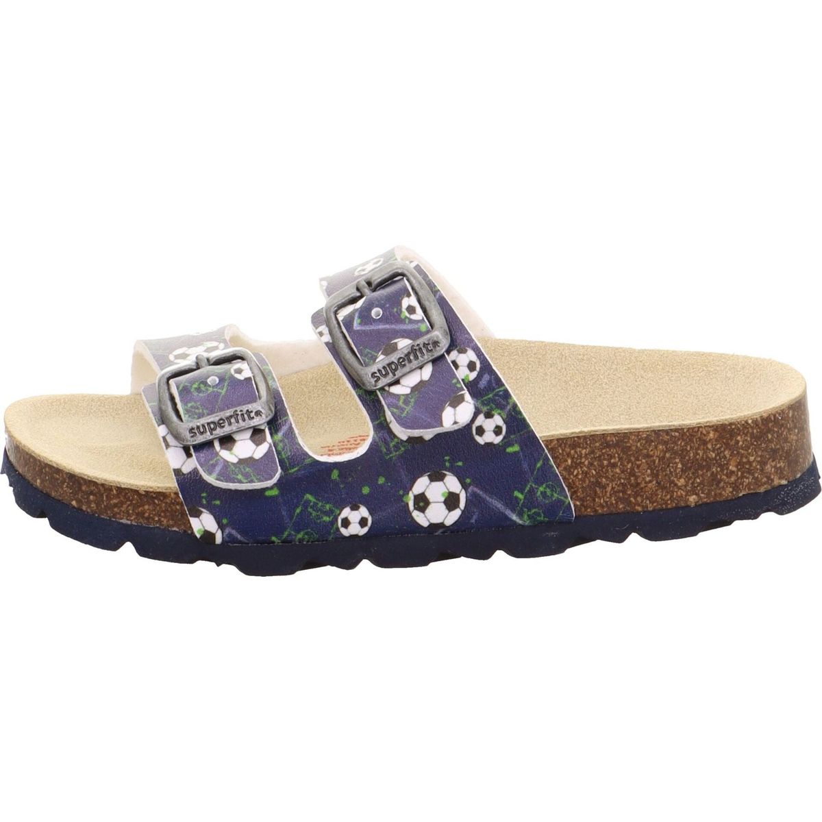 Superfit Fussbettpantoffel blau/mehrfarbig (8110) 24 1-800111-8110-24