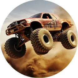 Essbares Papier Monstertruck, Sprung 19,5 cm