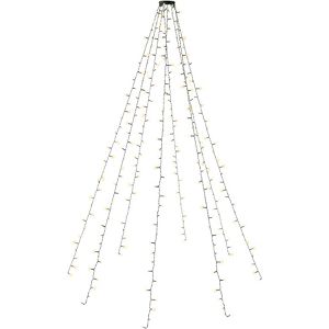 Goobay Lichterkette 60386, für Innen und Außen, Baumvorhang, warmweiß, mit Timerfunktion, 280 LED, 2 m