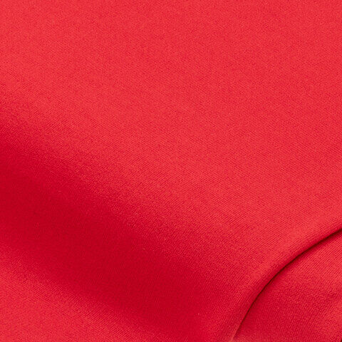 Sweatstoff "Basic" mit gerauter Innenseite, rot