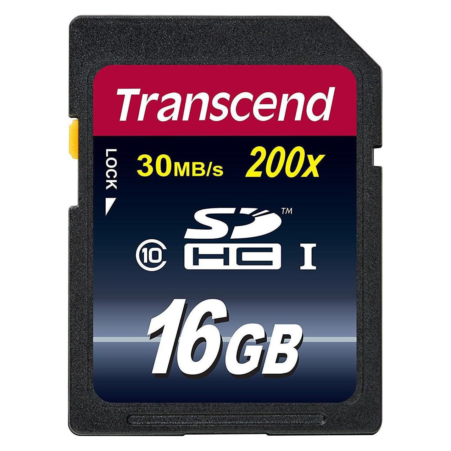 Transcend SDHC 200x (16 GB, SDHC, U1, UHS-I) (TS16GSDHC10)