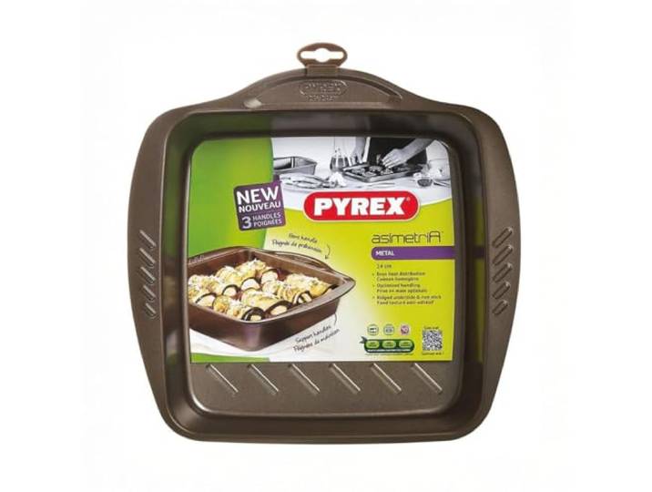 Pyrex AS24SR0 Ovenschaal, Metaal, Bruin, 293.00mm x 280.00mm