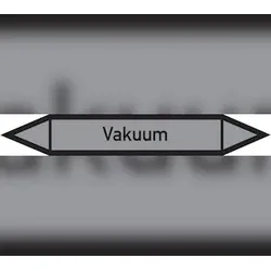 Rohrleitungskennzeichen Vakuum - 187x26 mm Folie selbstklebend