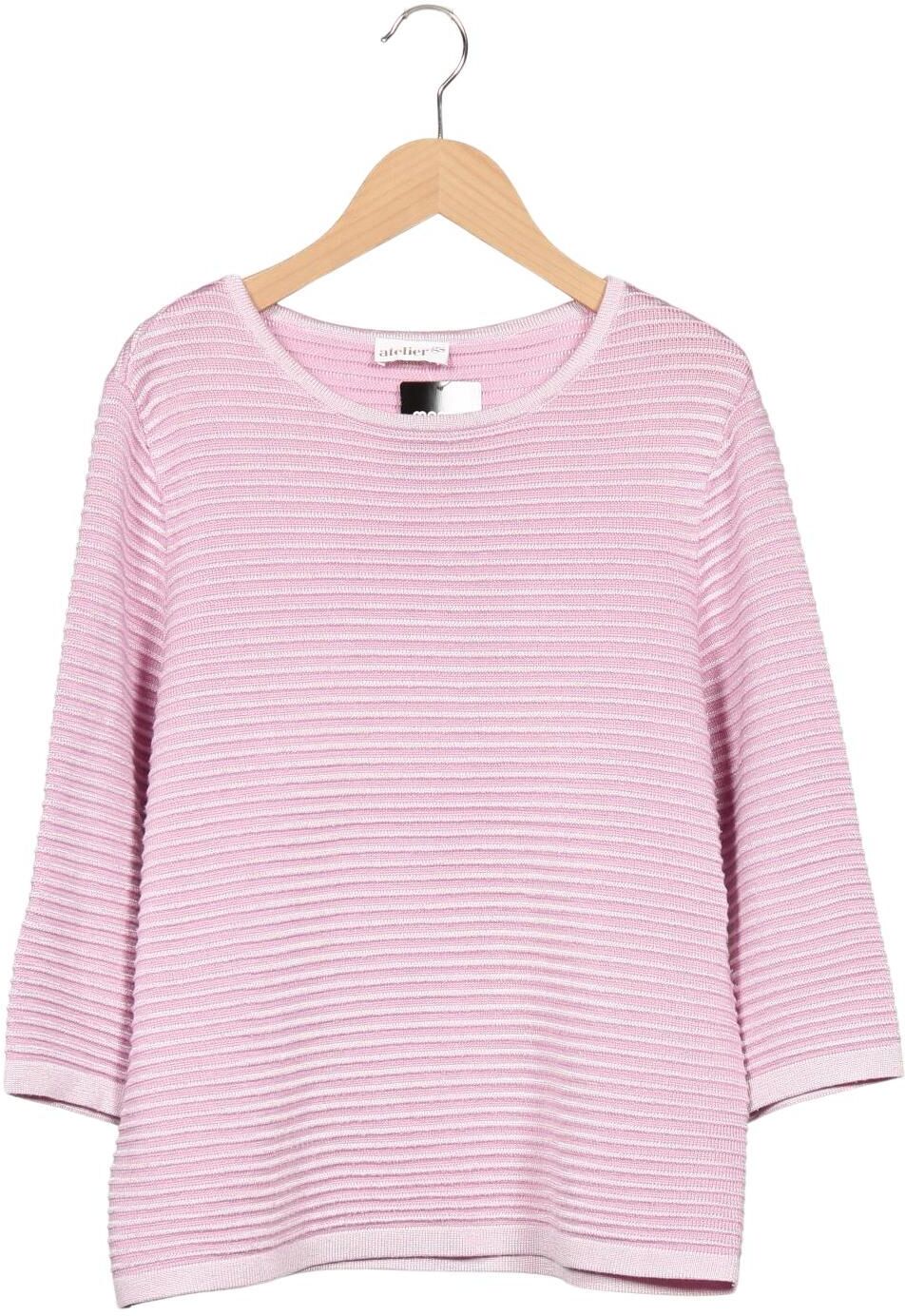 Atelier Goldner Schnitt Damen Pullover, Pink, Gr. M, Synthetik - Second Hand