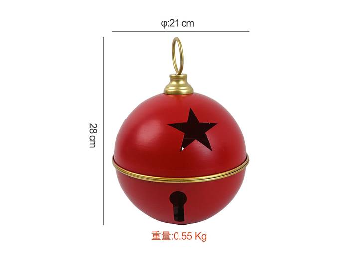 Décorations de Noël, arrangement de scène du réveillon de Noël, accessoires pour arbre de Noël, pendentif, grande cloche suspendue, décoration de porte