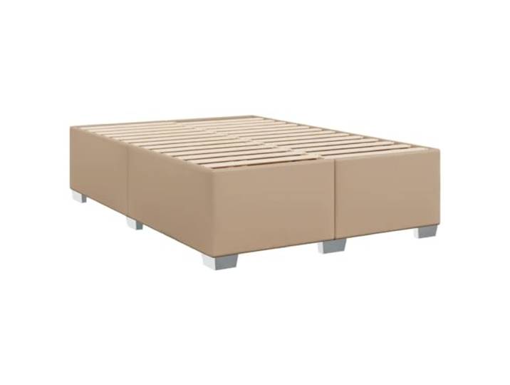 vidaXL Bettgestell Cappuccino-Braun 140x200 cm Kunstleder