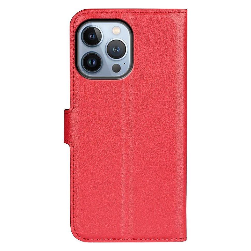 Cover-Discount iPhone 14 Pro - Leder Etui Hülle rot (Apple iPhone 14 Pro) (101134326D)