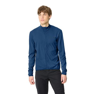 Radtrikot VAUDE "MEN'S MATERA LS TRICOT II", Herren, Gr. L, blau (everest blau), Obermaterial: 100% Polyester, Trikots, für Radsport, mit zwei offenen Rückentaschen, mit langen Ärmeln