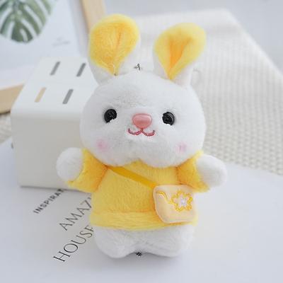 Mini-Plüschhasen-Schlüsselanhänger als Ostergeschenk, niedliche Plüschhasen-Rucksackanhänger mit Tasche, Mitgebsel für Kindergeburtstage, Preise für die Ostereiersuche, Belohnungen im Klassenzimmer,