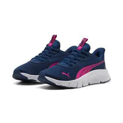 Slip-On Sneaker PUMA "FLEXFOCUS LITE SLIPTECH JR", Mädchen, Gr. 38, blau (persian blau, pink opal, puma weiß), Textil, Schuhe, SLIPTECH™ Technologie: praktisches Anziehen ohne Hände