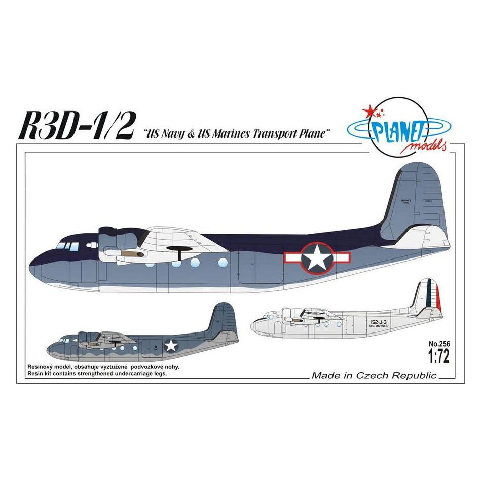 Planet Models R3D-12 "US Navy&US Marines Transp.Plane (129-PLT256)