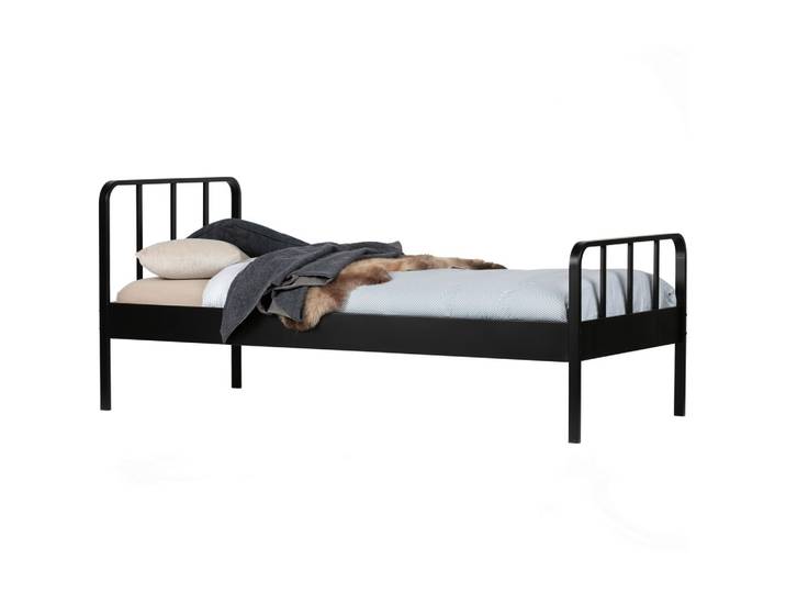 Metallbett Mees Schwarz ca. 90x200 cm