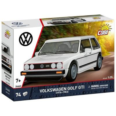 COBI 24662 - Volkswagen Golf GTI (1976-1983), weiß, Bausatz 1:35, 74 Klemmbausteine
