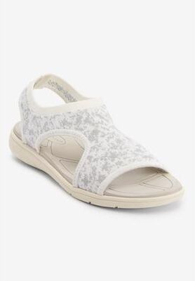 Women's The Serafina Sandal by Comfortview in White Multi (Size 7 M)