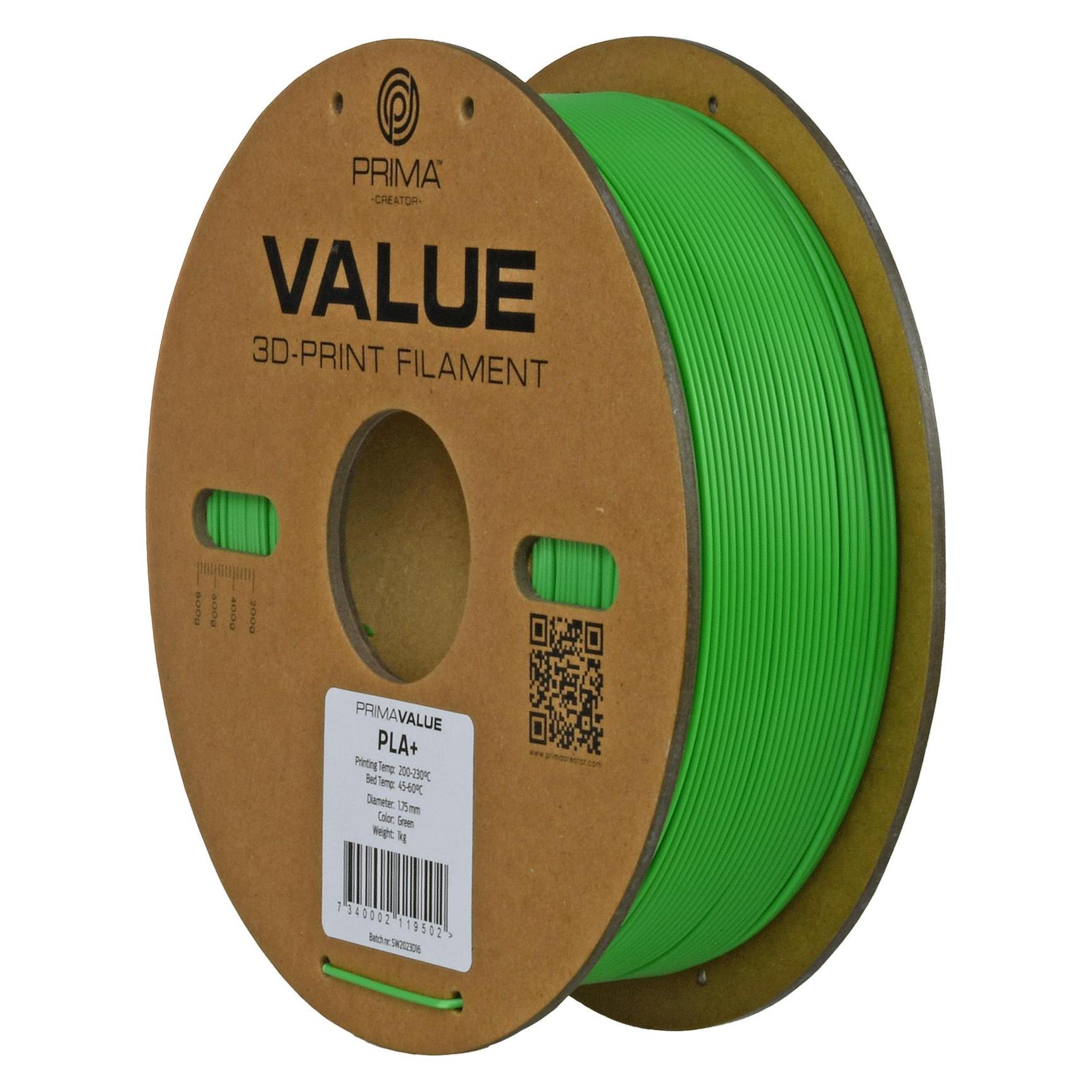 Prima Creator PrimaValue PLA+ (PLA+, 1000 g, 2.85 mm) (PV24-PLA-285-1000-GN)
