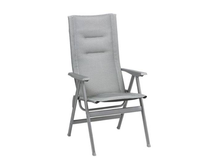Lafuma MOBILIER - Hochlehner - Gepolsterter Klappstuhl - Zen-it - BeComfort® - Grau Silver LFM2831_8901-5 Jahre Garantie