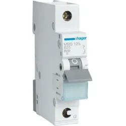 Hager Leitungsschutzschalter, AC, B, 25A, 1p, 415V, 1TE, 50Hz, Zusatzeinrichtungen möglich, IP2X, MBS125