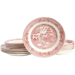 CreaTable China Town, Teller, Rot, Mehrfarbig